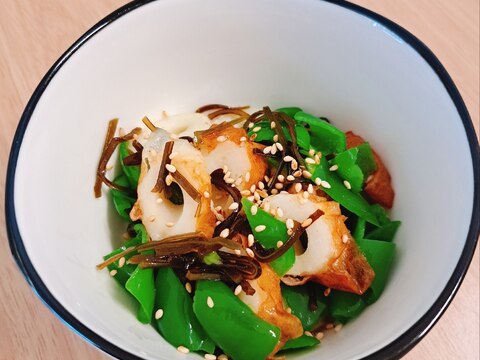 簡単♪ピーマンとちくわの和え物